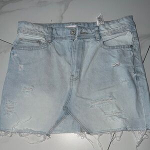 Zara xs denim light wash skirt